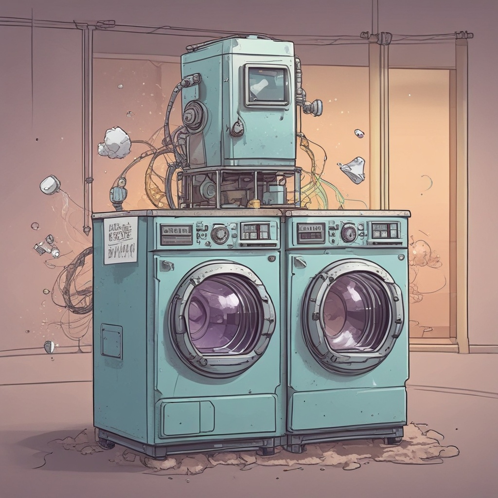 Satellite Coin Laundry artwork by Yoyohachi